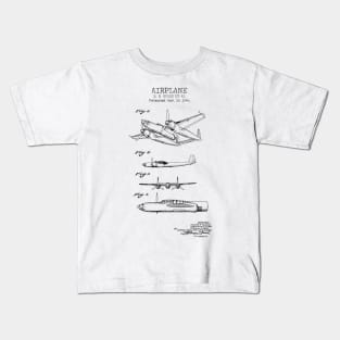 Airplane patent Kids T-Shirt